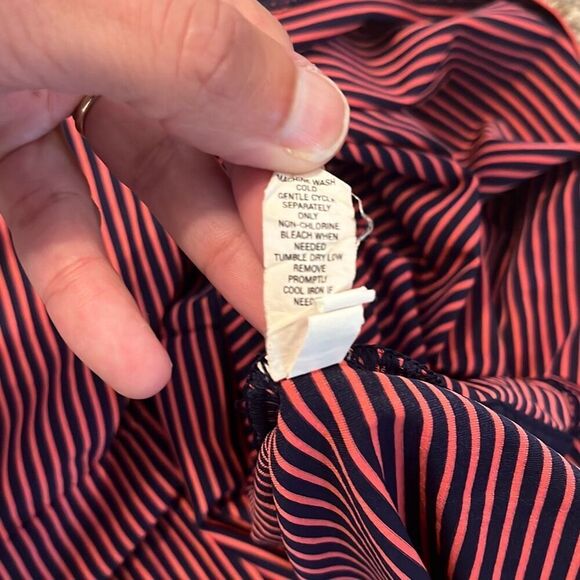 Ralph Lauren RLX Navy & Pink Striped Golf Polo Shirt Large - Picture 7 of 7